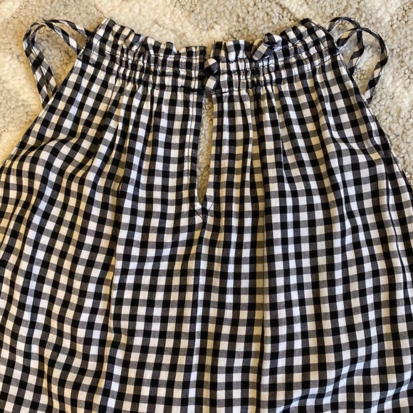 •Loft• Gingham Print Peplum Tank Top Blouse - Picture 6 of 10